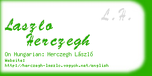 laszlo herczegh business card
